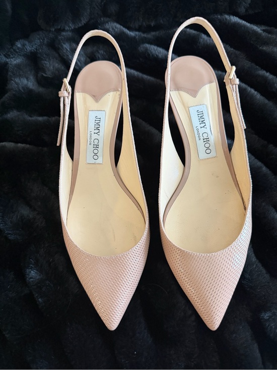 Jimmy Choo Shoes - Jimmy Choo Women's Gemma Nude Slingback Pointed-Toe Pumps